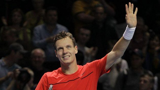 Tenista Tomáš Berdych na Turnaji mistrů Tenista Tomáš Berdych na Turnaji mistrů