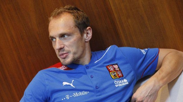 Brankář Jaroslav Drobný na reprezentačním srazu Brankář Jaroslav Drobný na reprezentačním srazu