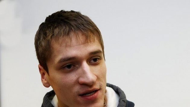 Brankář Jakub Štěpánek na srazu hokejové reprezentace Brankář Jakub Štěpánek na srazu hokejové reprezentace