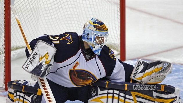 Brankář Atlanty Ondřej Pavelec Brankář Atlanty Ondřej Pavelec