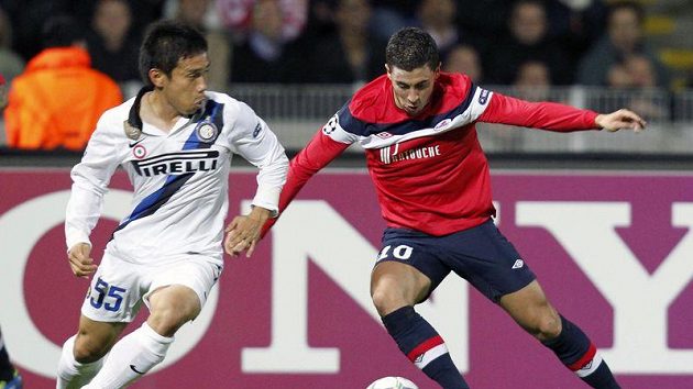 Eden Hazard (vlevo) v dresu Lille. Eden Hazard (vlevo) v dresu Lille.