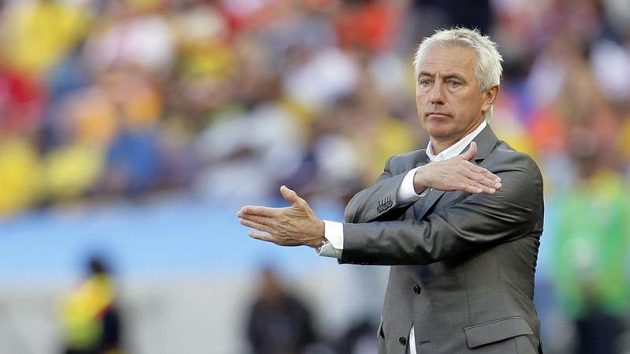 Kouč Nizozemců Bert van Marwijk během utkání s Japonskem. Kouč Nizozemců Bert van Marwijk během utkání s Japonskem.