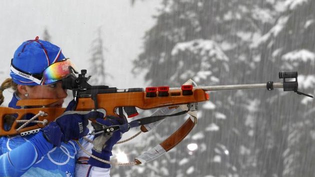 Česká biatlonistka Gabriela Soukalová na ZOH ve Vancouveru. Česká biatlonistka Gabriela Soukalová na ZOH ve Vancouveru.