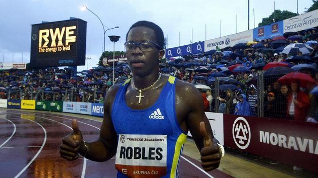 Kubánský překážkář Dayron Robles na Zlaté tretře 2010 Kubánský překážkář Dayron Robles na Zlaté tretře 2010