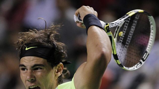 Rafael Nadal na tenisovém turnaji v Tokiu Rafael Nadal na tenisovém turnaji v Tokiu