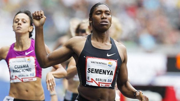 Caster Semenyaová na mítinku v Berlíně Caster Semenyaová na mítinku v Berlíně