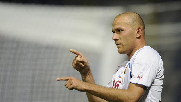 Roman Bednář v přípravném zápase s Lotyšskem Roman Bednář v přípravném zápase s Lotyšskem