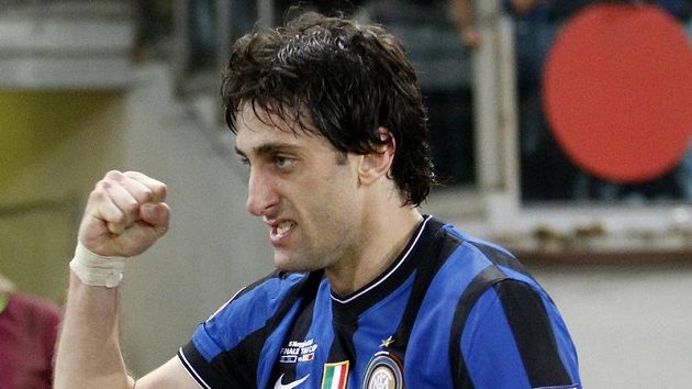 Útočník Interu Milán Diego Milito Útočník Interu Milán Diego Milito