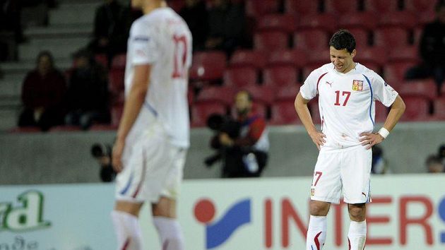 Zklamaný obránce reprezentace do 21 let Marek Suchý Zklamaný obránce reprezentace do 21 let Marek Suchý