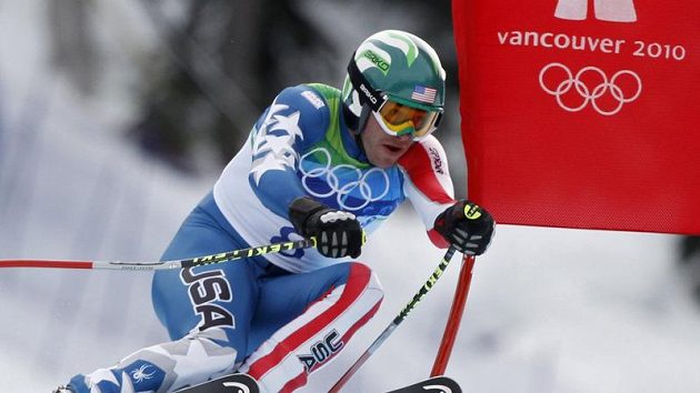 Američan Bode Miller ještě na bílém svahu. Američan Bode Miller ještě na bílém svahu.