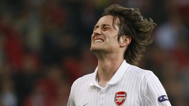 Tomáš Rosický v dresu Arsenalu Tomáš Rosický v dresu Arsenalu