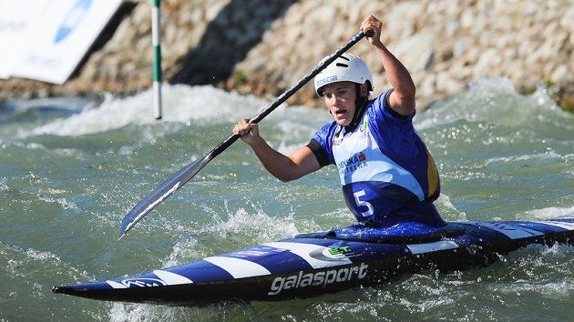 Vítězka kategorie C1 na MS ve vodním slalomu v Čunovu Kateřina Hošková z ČR. Vítězka kategorie C1 na MS ve vodním slalomu v Čunovu Kateřina Hošková z ČR.