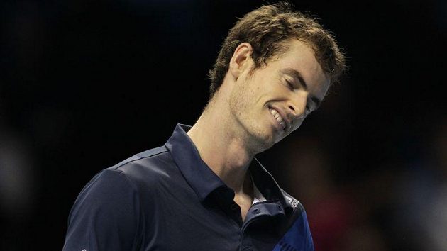 Skotský tenista Andy Murray na Turnaji mistrů Skotský tenista Andy Murray na Turnaji mistrů