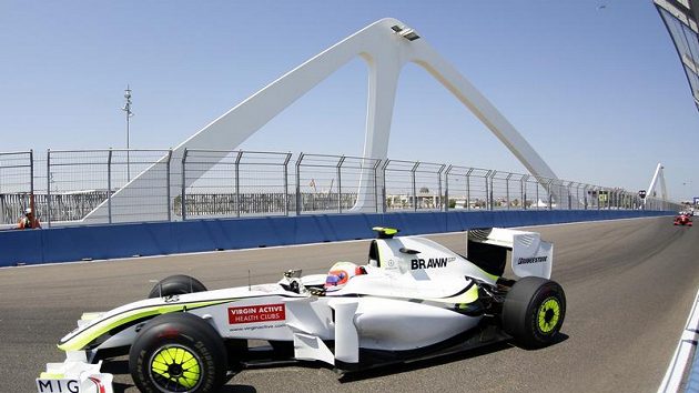 Rubens Barrichello během GP Evropy ve Valencii Rubens Barrichello během GP Evropy ve Valencii