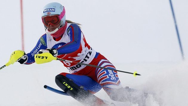Britská lyžařka Chemmy Alcottová Britská lyžařka Chemmy Alcottová