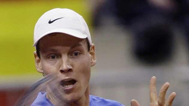 Tomáš Berdych během finále Davis Cupu Tomáš Berdych během finále Davis Cupu