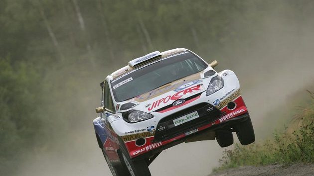 Martin Prokop během Finské rallye. Martin Prokop během Finské rallye.