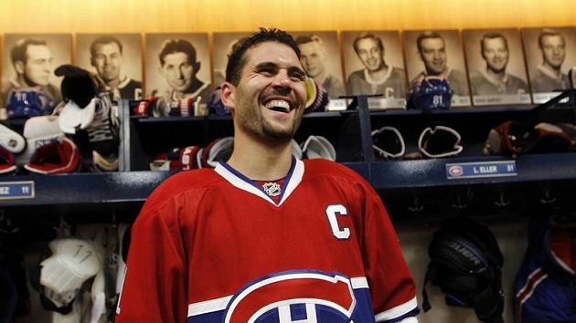 Kapitán Montrealu Canadiens Brian Gionta. Kapitán Montrealu Canadiens Brian Gionta.