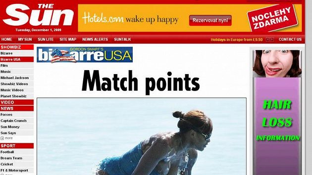 Tenistka Serena Williamsova ukázala nechtěně bradavku. Tenistka Serena Williamsova ukázala nechtěně bradavku.