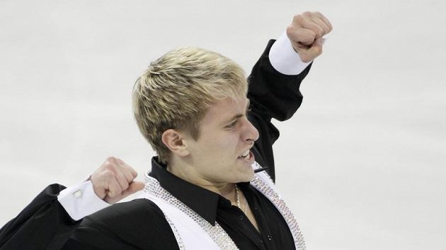 Český krasobruslař Michal Březina po své olympijské jízdě Český krasobruslař Michal Březina po své olympijské jízdě