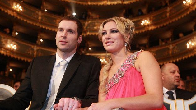 Legionář Petr Čech s manželkou Martinou Legionář Petr Čech s manželkou Martinou