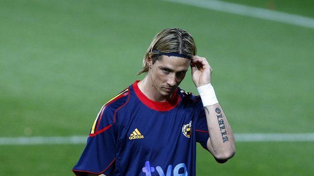 Španělský fotbalista Fernando Torres Španělský fotbalista Fernando Torres