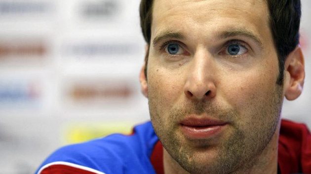 Fotbalový brankář Petr Čech Fotbalový brankář Petr Čech