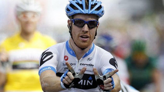 Americký cyklista Tyler Farrar Americký cyklista Tyler Farrar
