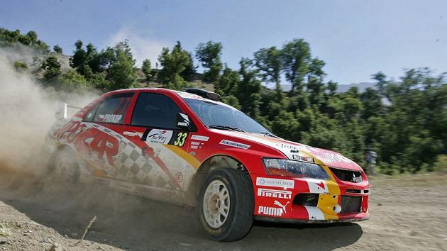 Martin Prokop s vozem Mitsubishi Lancer EVO IX . Martin Prokop s vozem Mitsubishi Lancer EVO IX .