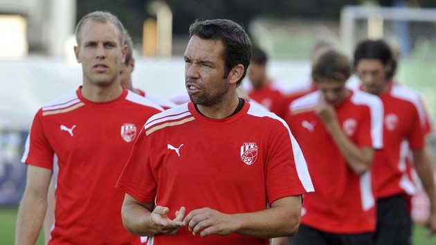 Plzeňští fotbalisté Daniel Kolář (vlevo) a Pavel Horváth Plzeňští fotbalisté Daniel Kolář (vlevo) a Pavel Horváth