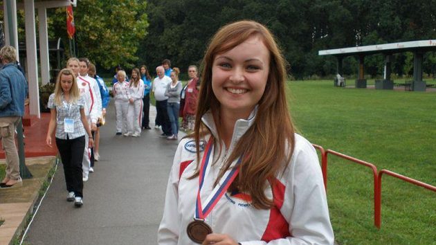Jitka Pešková s bronzovou medailí Jitka Pešková s bronzovou medailí
