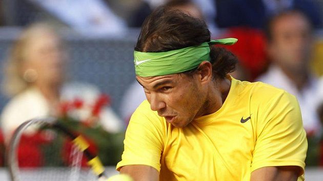 Španělský tenista Rafael Nadal ve finále turnaje v Madridu Španělský tenista Rafael Nadal ve finále turnaje v Madridu