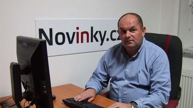 Miroslav Pelta při rozhovoru na Sport.cz. Miroslav Pelta při rozhovoru na Sport.cz.
