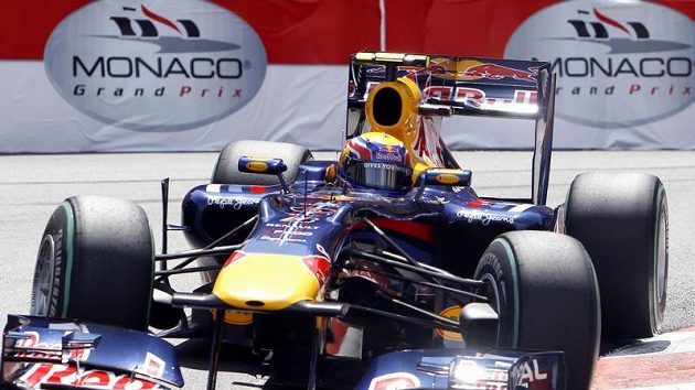 Pilot stáje Red Bull Mark Webber při kvalifikaci na Velkou cenu Monaka. Pilot stáje Red Bull Mark Webber při kvalifikaci na Velkou cenu Monaka.
