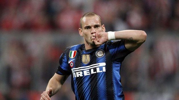 Wesley Sneijder z Interu Milán. Wesley Sneijder z Interu Milán.