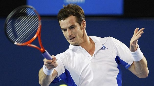 Andy Murray během finále Australian Open Andy Murray během finále Australian Open