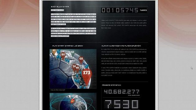 Zapojte se do světa fotbalu s námi! FIFA EARTH je tu pro vás. Zapojte se do světa fotbalu s námi! FIFA EARTH je tu pro vás.
