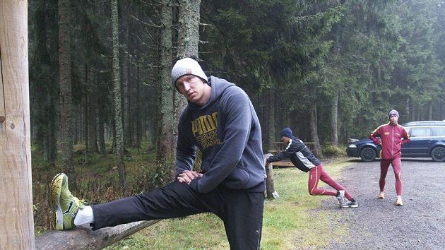 Petr Svoboda v areálu na Zadově v přípravě na olympijskou sezónu. Petr Svoboda v areálu na Zadově v přípravě na olympijskou sezónu.