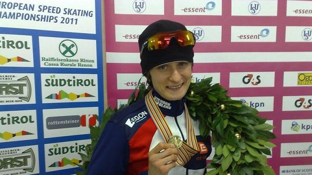 Martina Sáblíková s medailí Martina Sáblíková s medailí
