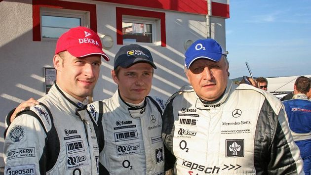 Posádka Antonín Charouz, Jaroslav Janiš a Němec Stefan Mücke (zprava) Posádka Antonín Charouz, Jaroslav Janiš a Němec Stefan Mücke (zprava)