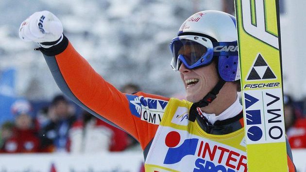 Rakouský skokan na lyžích Thomas Morgenstern Rakouský skokan na lyžích Thomas Morgenstern