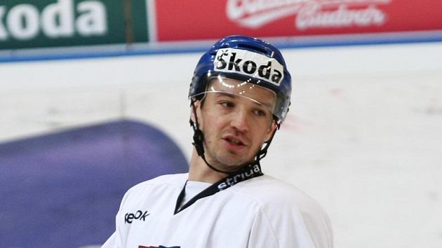 Petr Čajánek na tréninku české hokejové reprezentace. Petr Čajánek na tréninku české hokejové reprezentace.