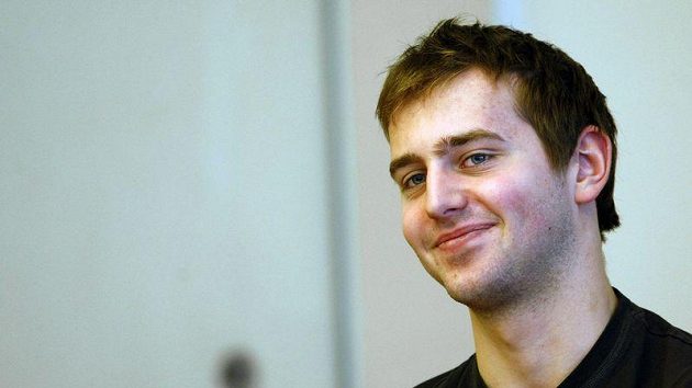Hokejový brankář Filip Novotný Hokejový brankář Filip Novotný