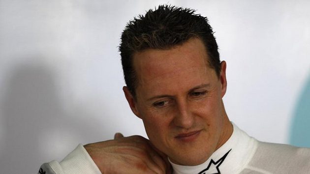 Německý pilot stáje Mercedes Michael Schumacher Německý pilot stáje Mercedes Michael Schumacher