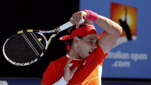 Španělský tenista Rafael Nadal na Australian Open Španělský tenista Rafael Nadal na Australian Open