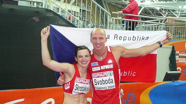 Čeští medailisté na halovém mistrovství Evropy Lucie Škrobáková a Petr Svoboda Čeští medailisté na halovém mistrovství Evropy Lucie Škrobáková a Petr Svoboda
