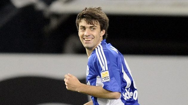 Jan Morávek v dresu Schalke 04. Jan Morávek v dresu Schalke 04.