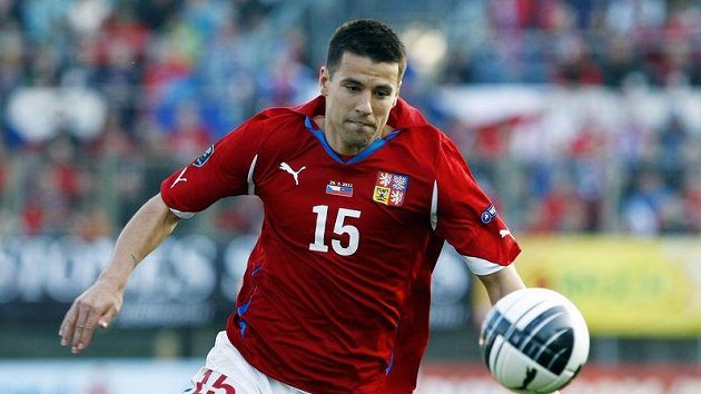 Útočník národního celku Milan Baroš Útočník národního celku Milan Baroš