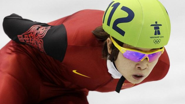 Čínská rychlobruslařka Wang Meng Čínská rychlobruslařka Wang Meng