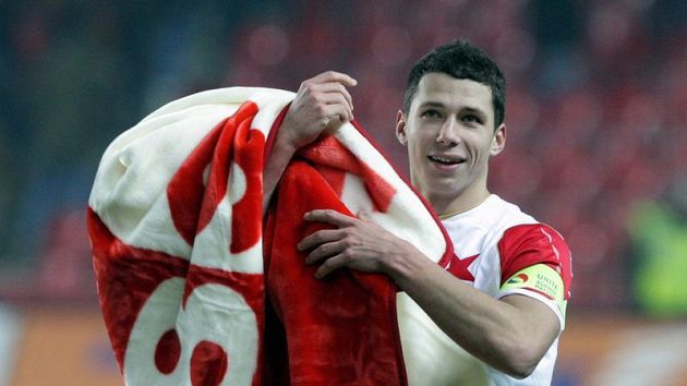 Marek Suchý se loučí s fanoušky Slavie. Marek Suchý se loučí s fanoušky Slavie.